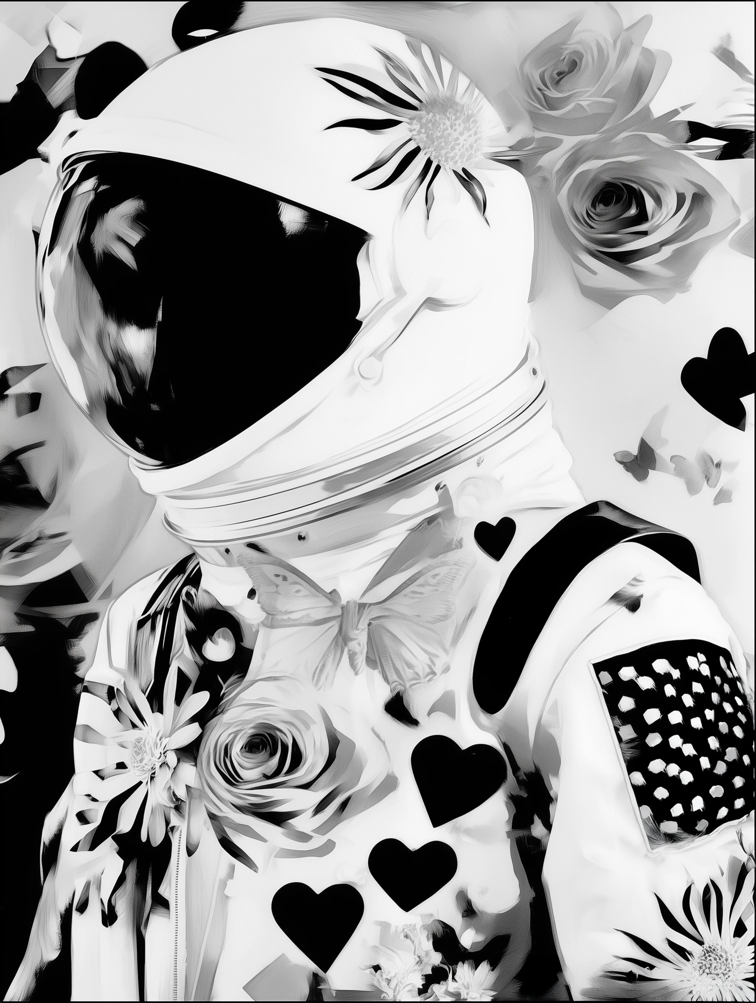 Free printable astronaut coloring pages for adults featuring astronaut side view